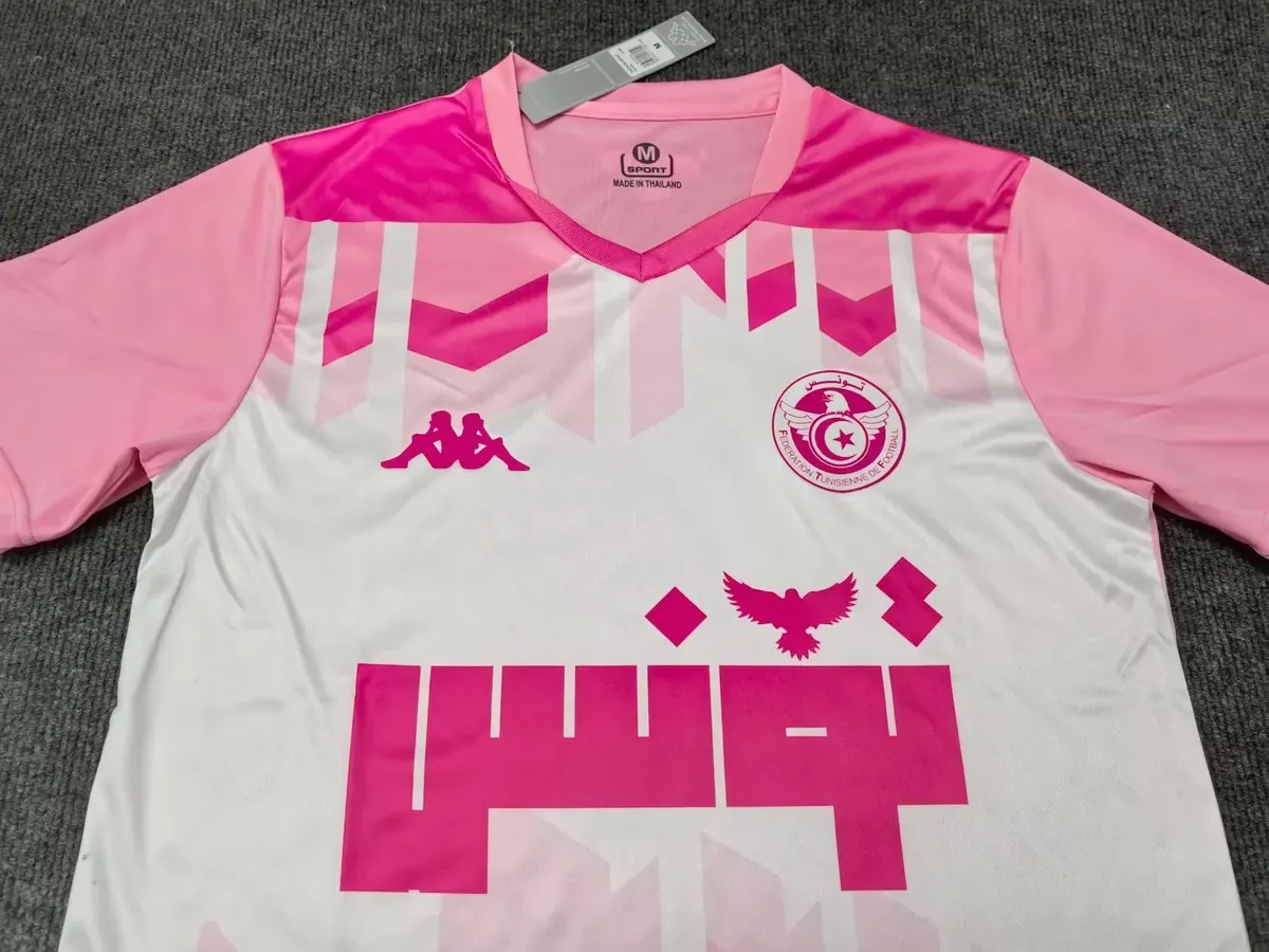2025 Tunisia Special Edition Kit été Pink T-Shirt Football Uniform AAAAJersey Supply Yupoo 1