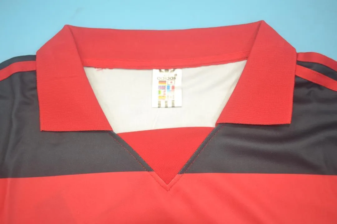 1990 Flamengo home red black 5