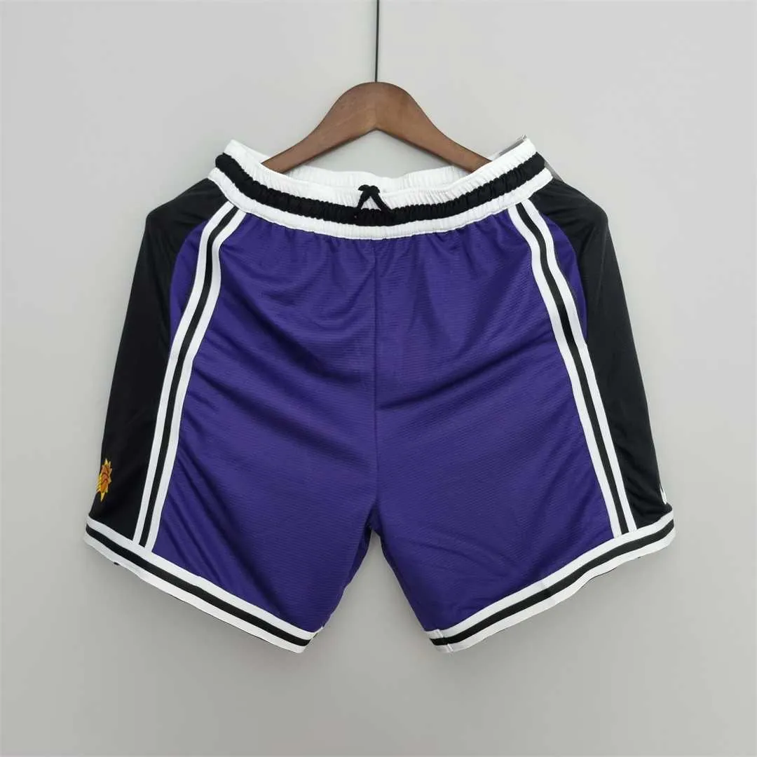 2022 Phoenix Suns NBA US Training Shorts Purple 7
