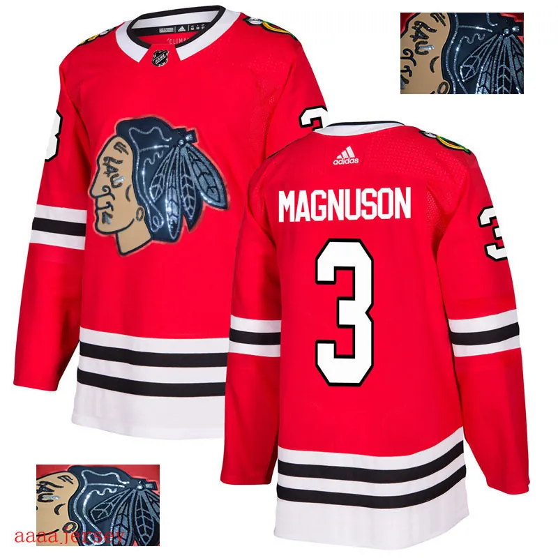 2018 Chicago Blackhawks ice hockey jersey M-3XL 芝加哥黑鹰队时尚亮片款冰球服 22