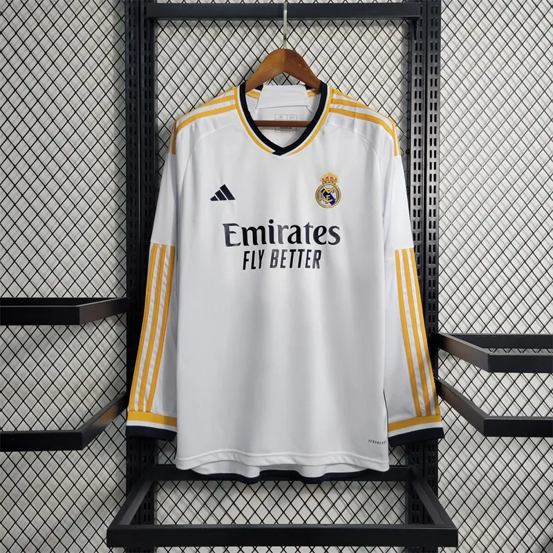 23-24 Real Madrid Home Long Sleeve Size S-XXL 10