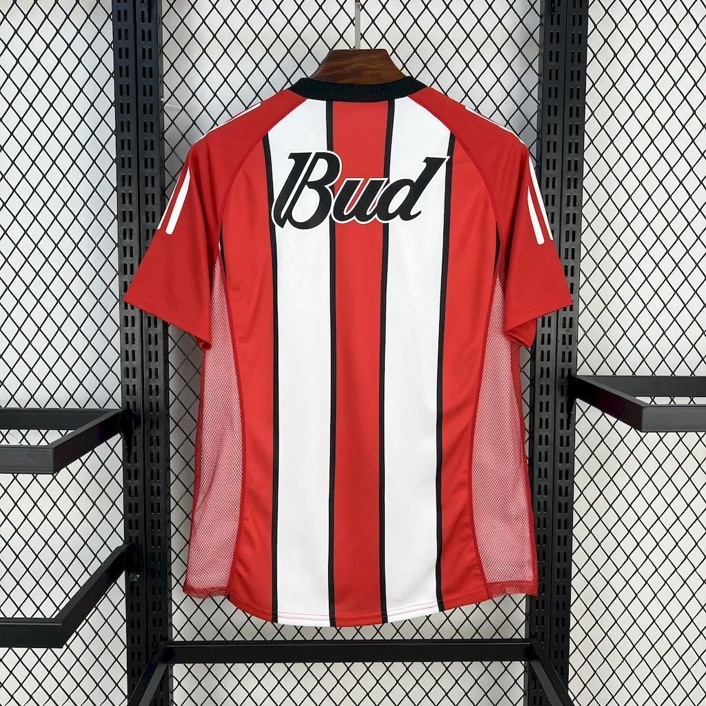 03-04 River Plate Away Retro Kit Vintage Shirt AAAAJersey Yupoo 1