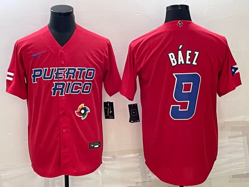 Puerto Rico 2023 World Cup Baseball Jerseys 25