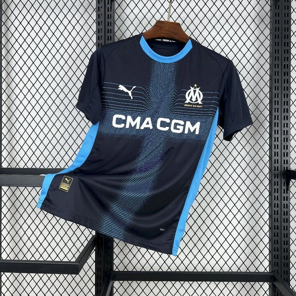25-26 Marseille Away Kit Football T-Shirt AAAAJersey Supply Yupoo 8