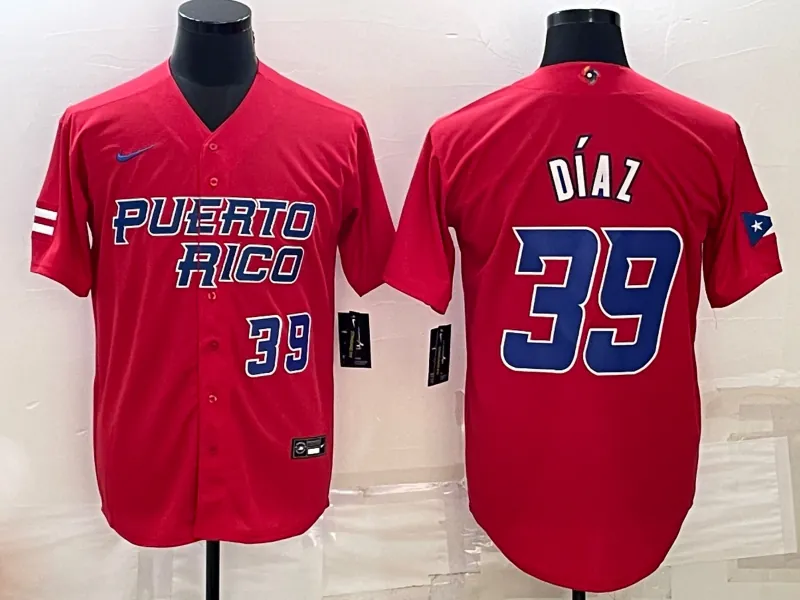 Puerto Rico 2023 World Cup Baseball Jerseys 45