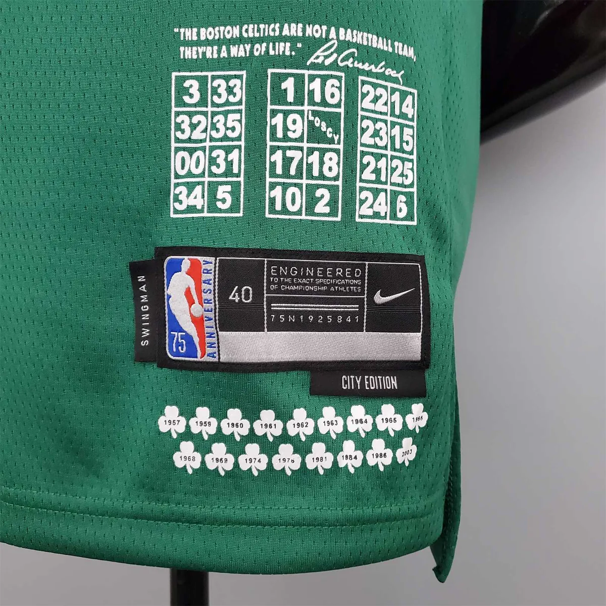 2022 season Brown#7 Celtics City Edition Green 5