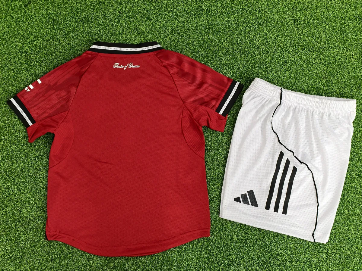 25-26 Manchester United Home Kid Player Version Kits Youth Apparels AAAAJersey Supply Yupoo 1