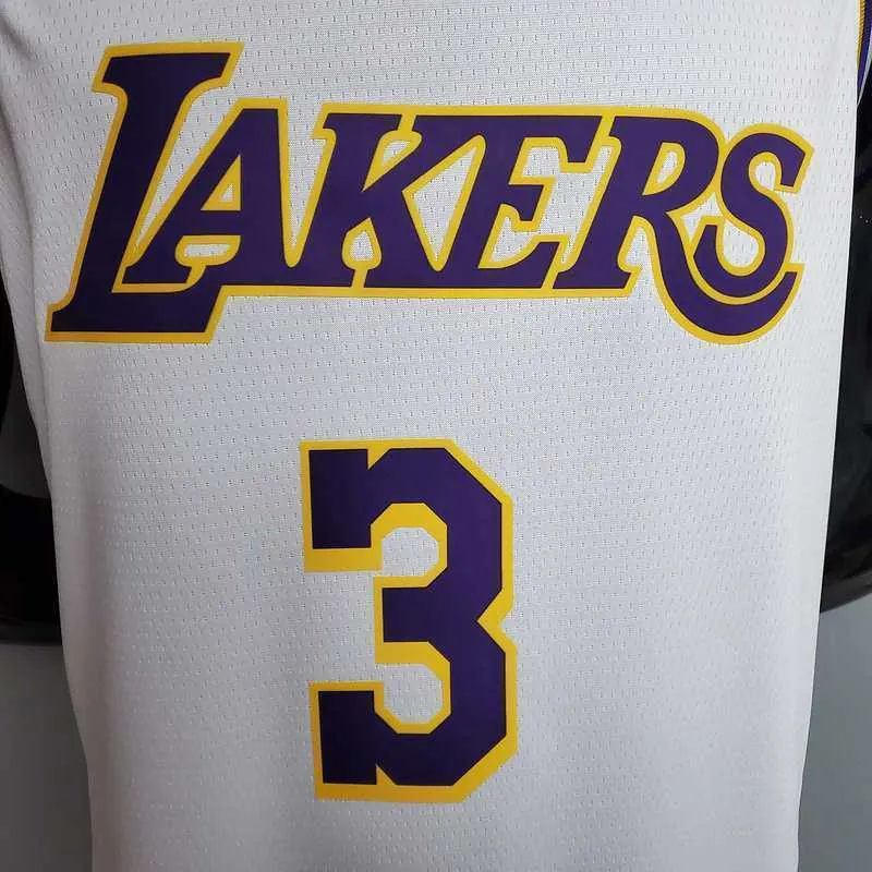 New DAVIS #3 Lakers Round neck white 4