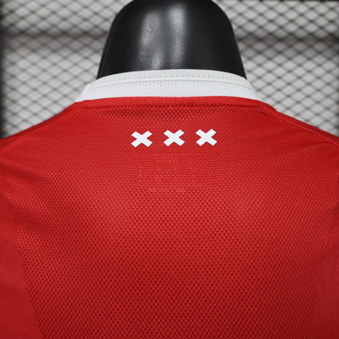 26-27 Ajax Mens Home Kit Soccer Player Version T-Shirt AAAAJersey Supply Yupoo 7 5