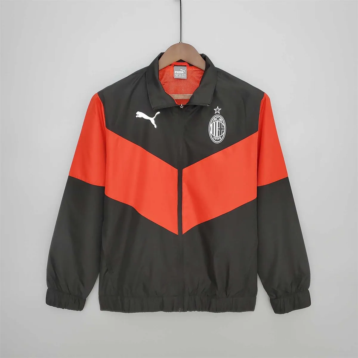 21-22 AC Milan blackwhite windbreaker 8
