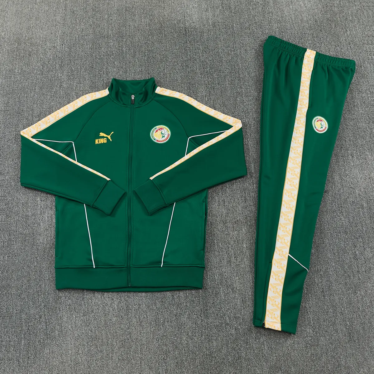 2026 Senegal Mens Green Kit Full Zipper Jacket Football Tracksuit Yupoo 4 1