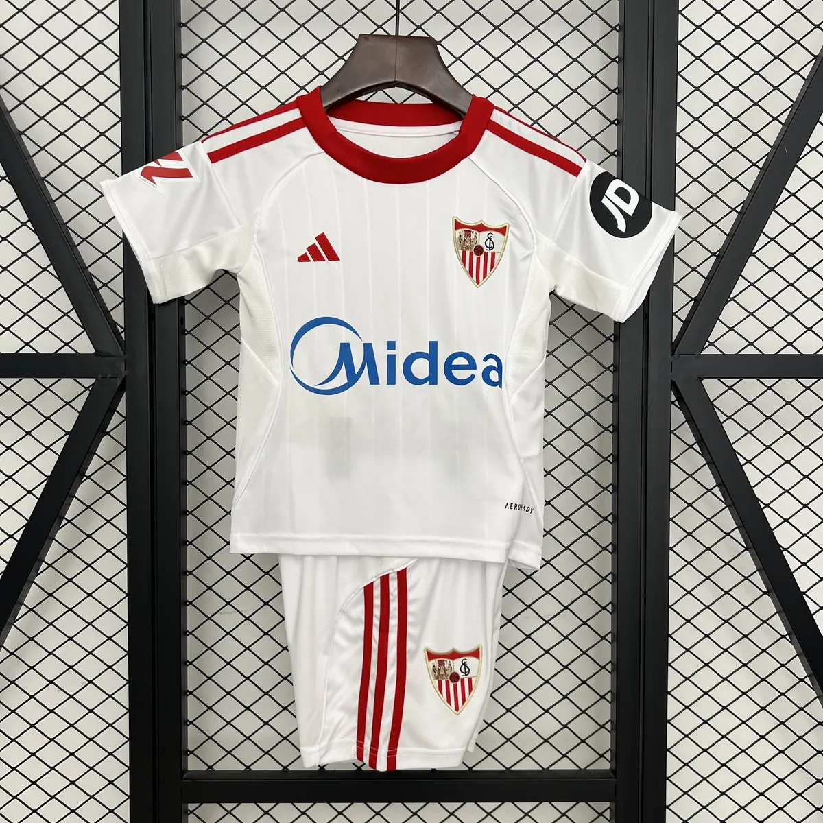 25-26 Sevilla Home Kids Kit Football Youth Sports Suits AAAAJersey Supplier Yupoo 6