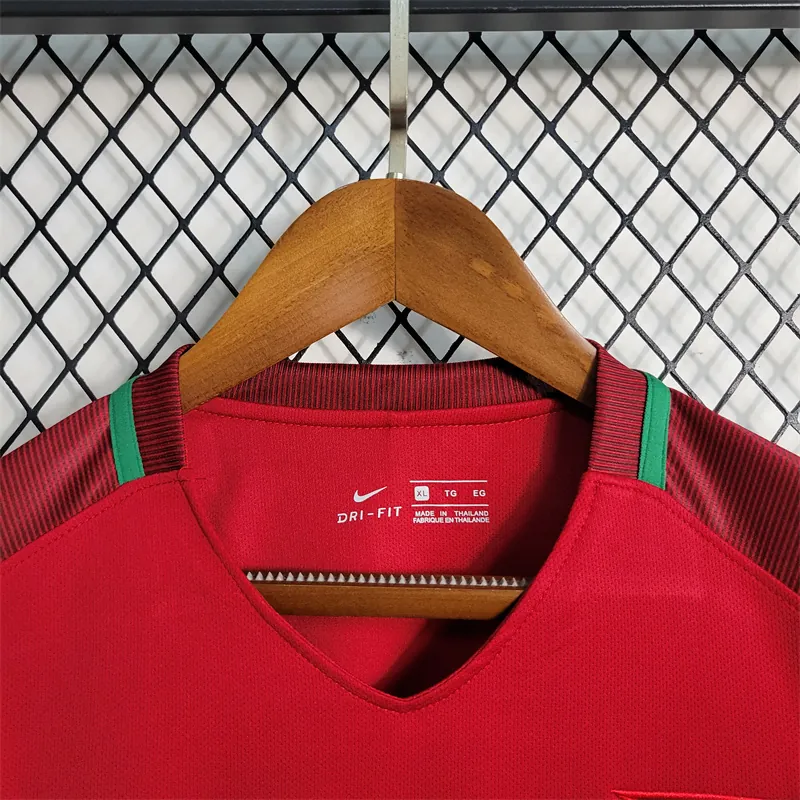 16-17 Retro Portugal Home Long Sleeve Size S-XXL 10