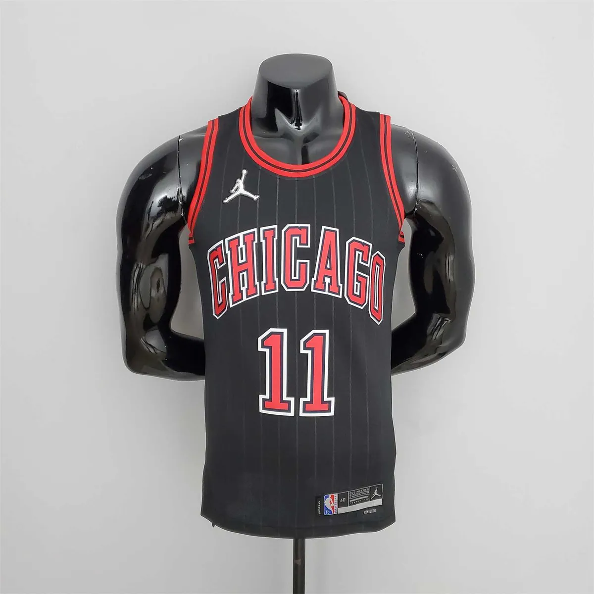 75th Anniversary DeRozan#11 Bulls Flyers Black NBA Jersey 9