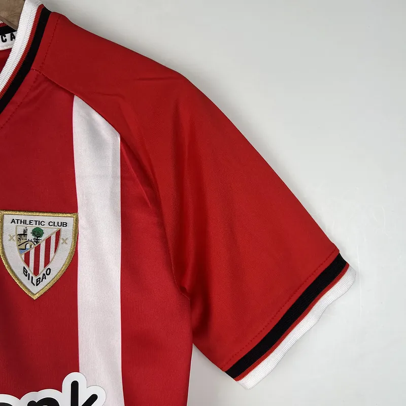 23-24 Kids Athletic Bilbao Home size 16-28 Soccer Jerseys 1