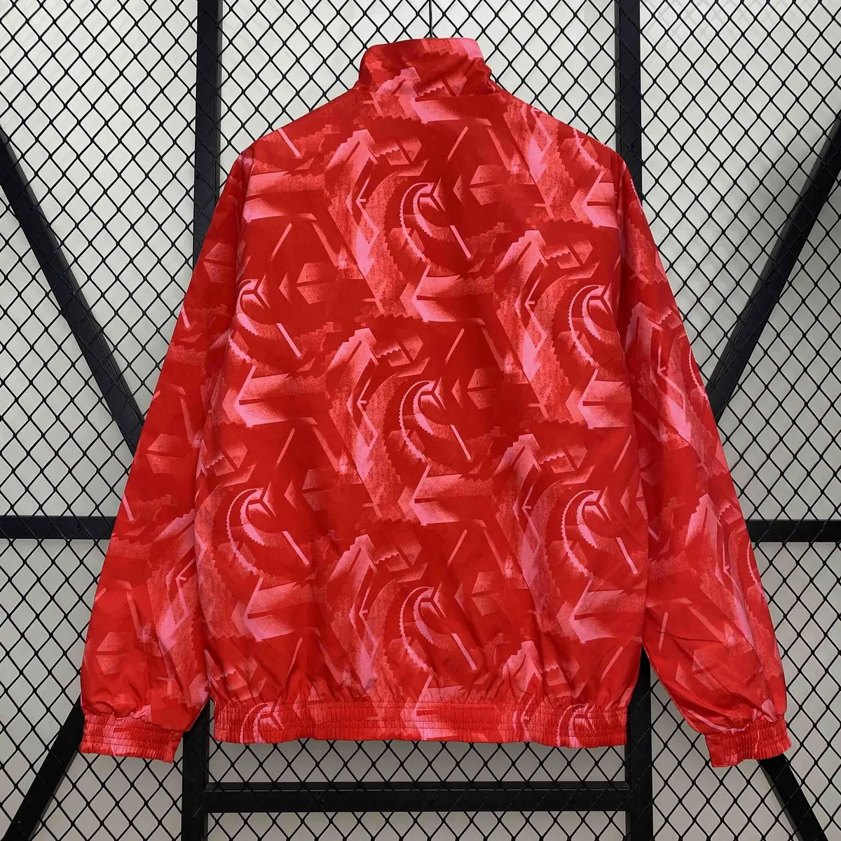 24-25 Real Madrid Red&Navy Trench Coat Reversible Windbreaker Double-Sides Jacket AAAAJersey Yu 2