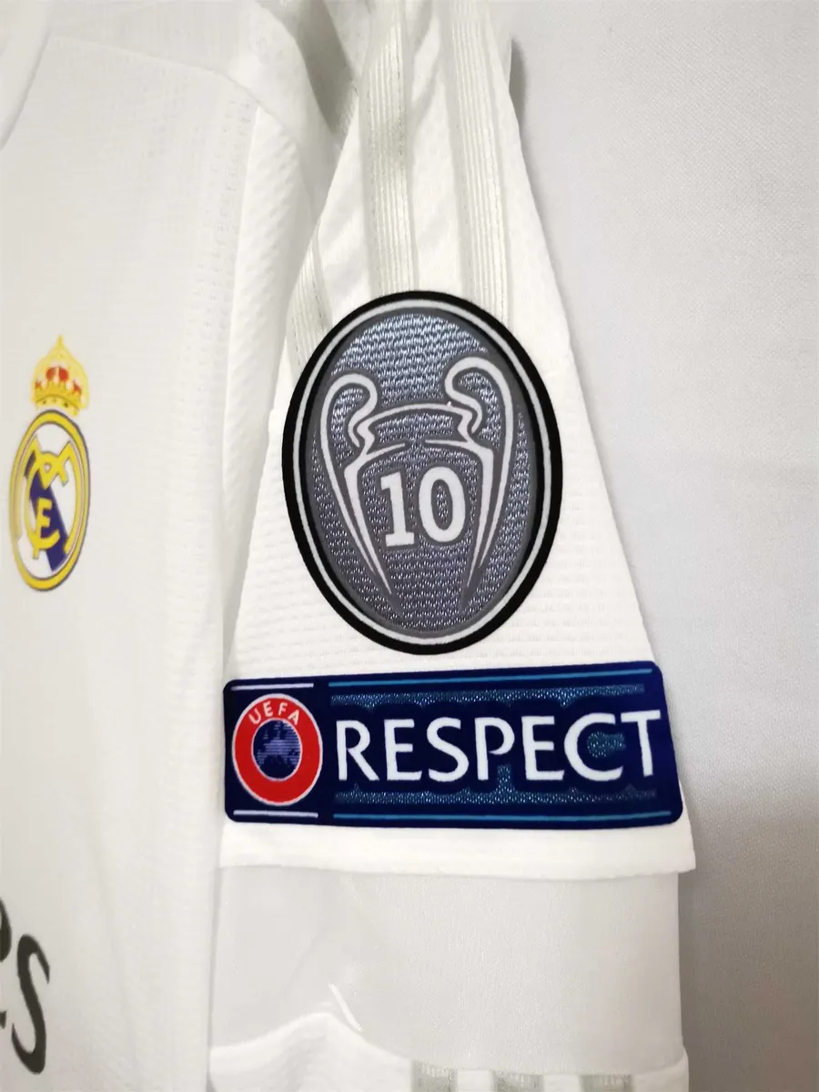 15-16 Real Madrid home white long sleeves 4