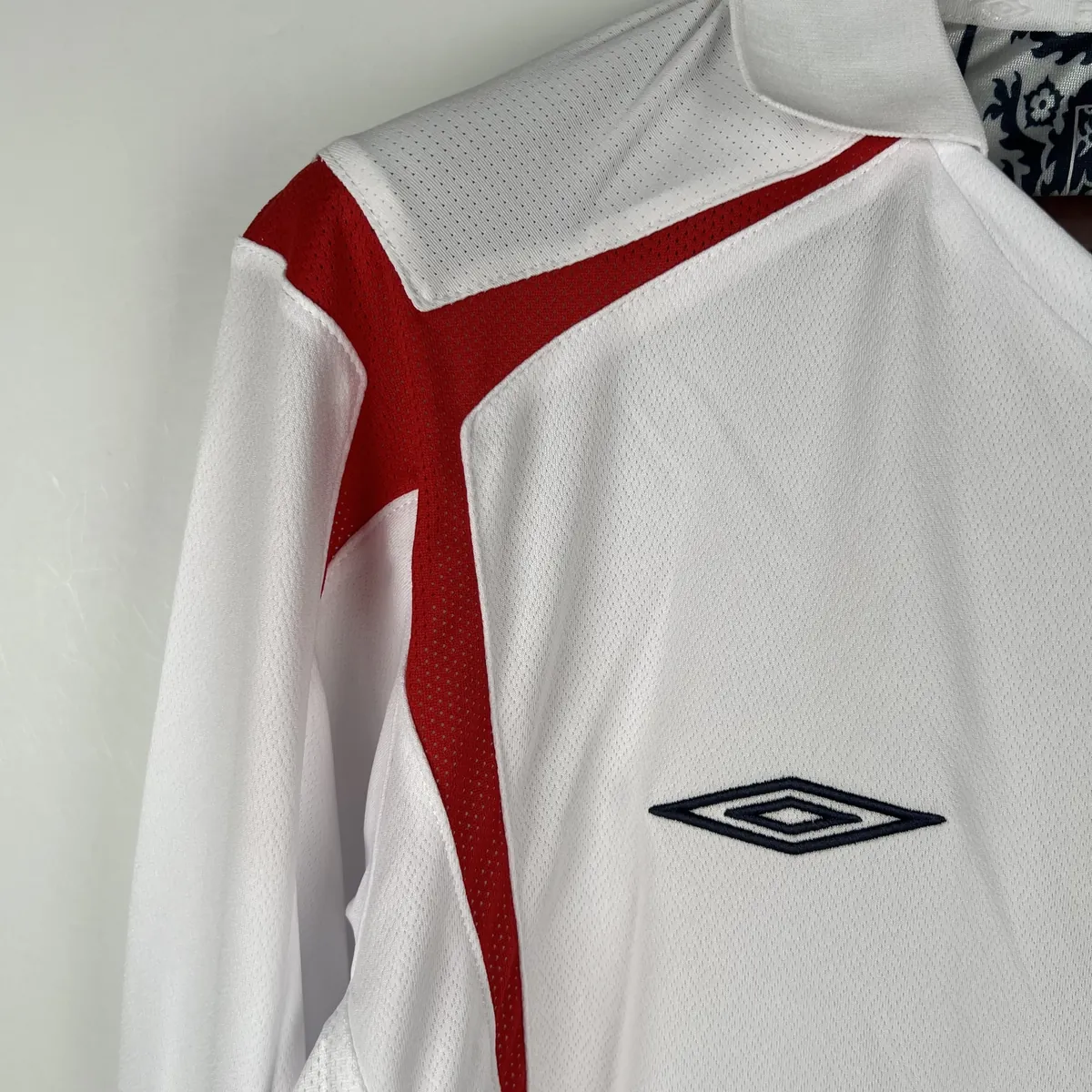 2006 Retro Long Sleeve England Home S-XXL 1