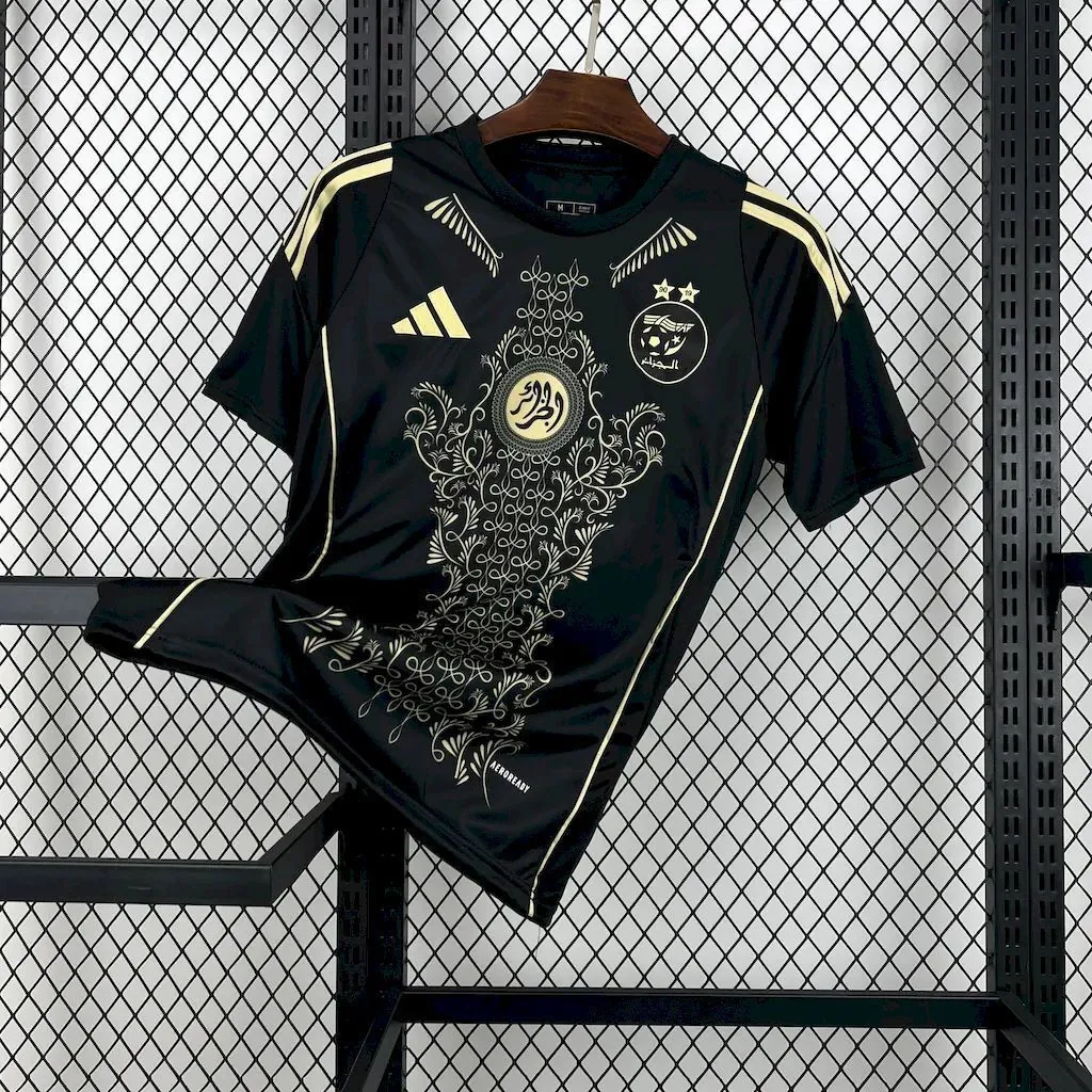 2024 Algeria Black Shirt Football T-Shirt AAAAJersey Supplier Yupoo 6