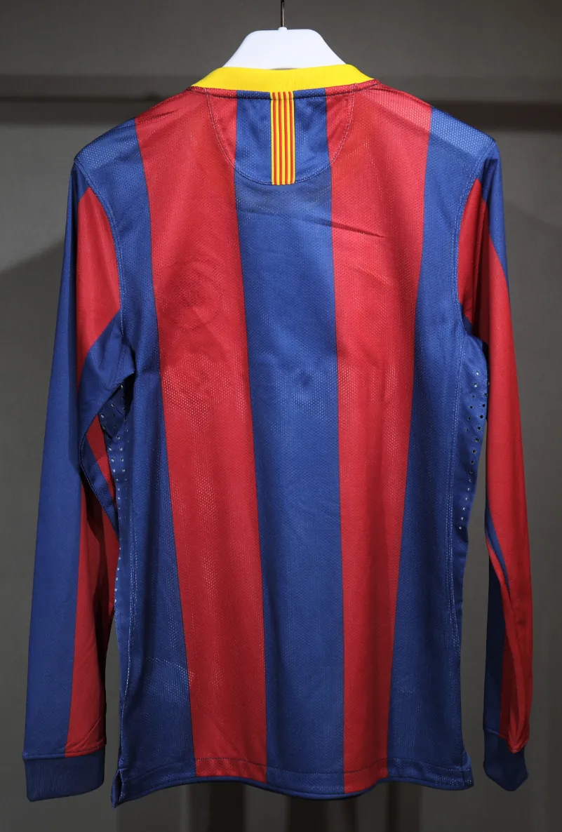10-11 Barcelona Home Retro Kit Vintage Player Version Long Sleeve Shirt AAAAJersey Dropship Yup 4