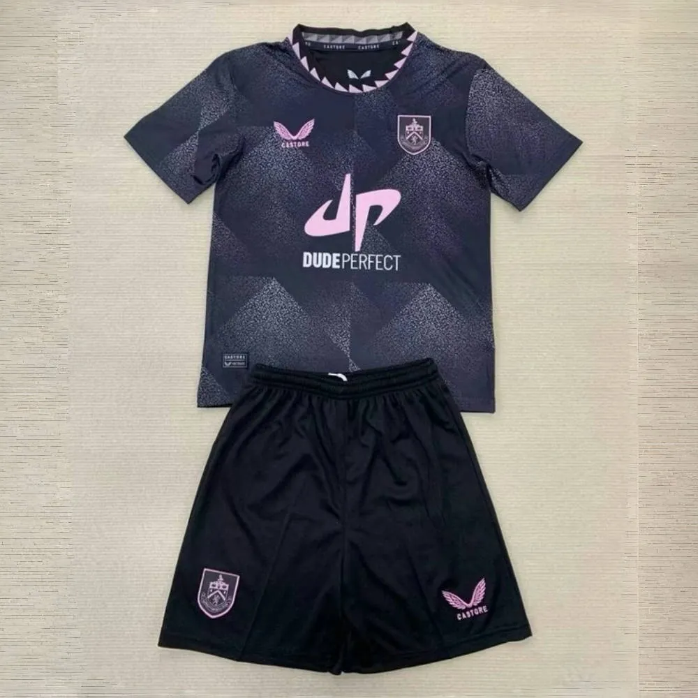 24-25 Burnley Away Kid Kits Youth Apparels Soccer AAAAJersey Yupoo 2