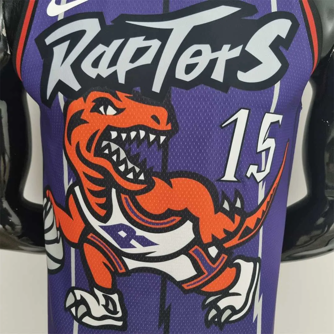 Toronto Raptors CARTER#15 Purple NBA Jersey 4