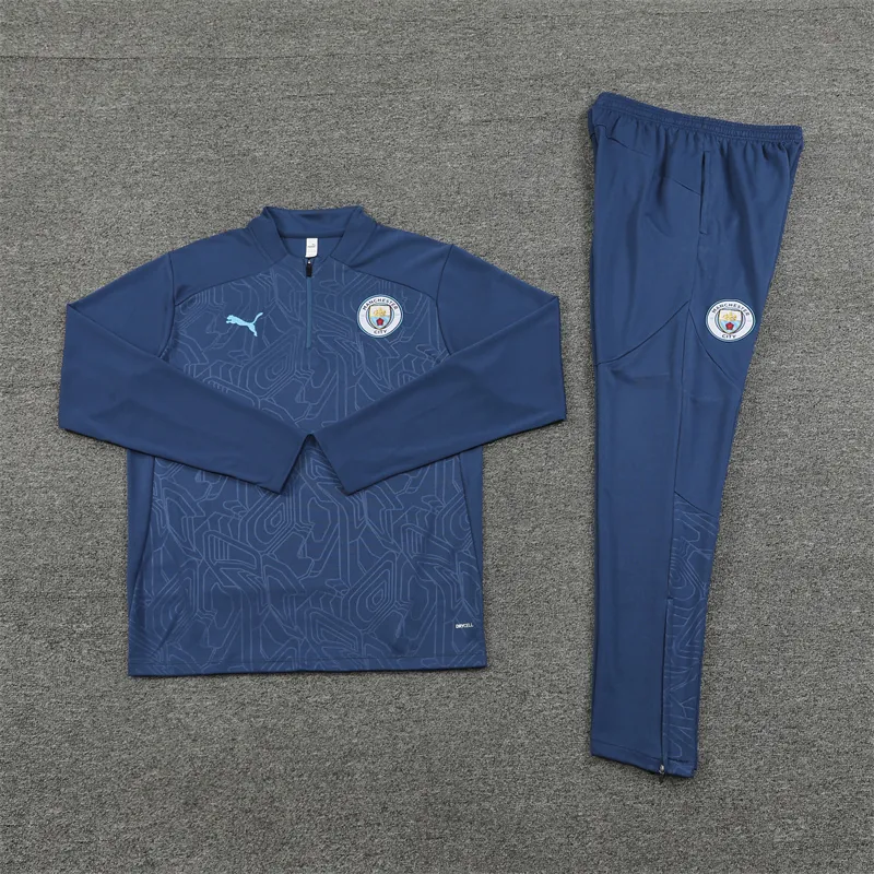 24-25 Manchester City Long Sleeve Training Suit Football Shirts 1