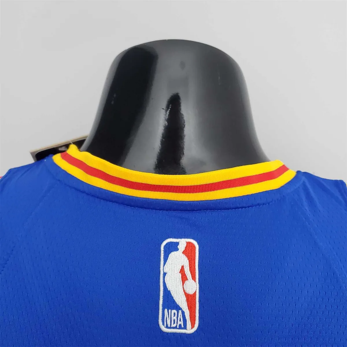75th Anniversary Green#23 Warriors Vintage Blue NBA Jersey 7