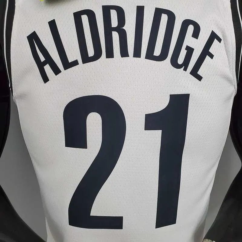 ALDRIDGE#21 Brooklyn Nets white 7