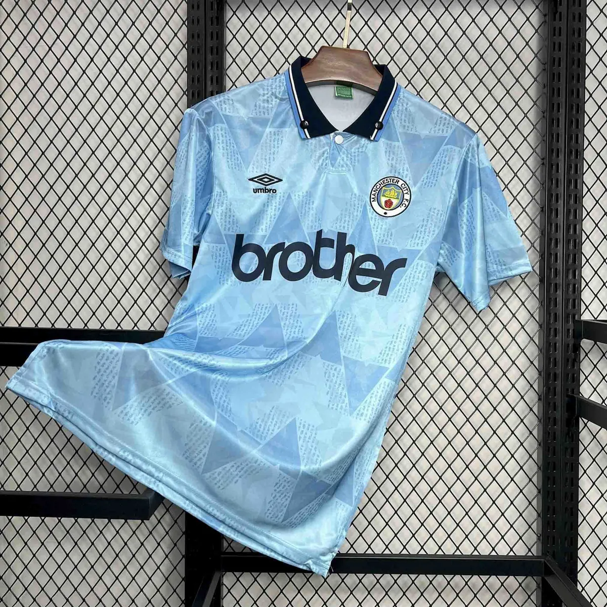 89-91 Manchester City Home Retro Kit Vintage Shirt AAAAJersey Supplier Yupoo 6