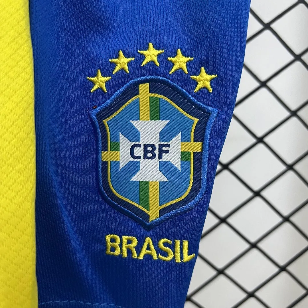 2025 Brazil Home Kid Kits Youth Apparels AAAAJersey Wholesale Yupoo 6