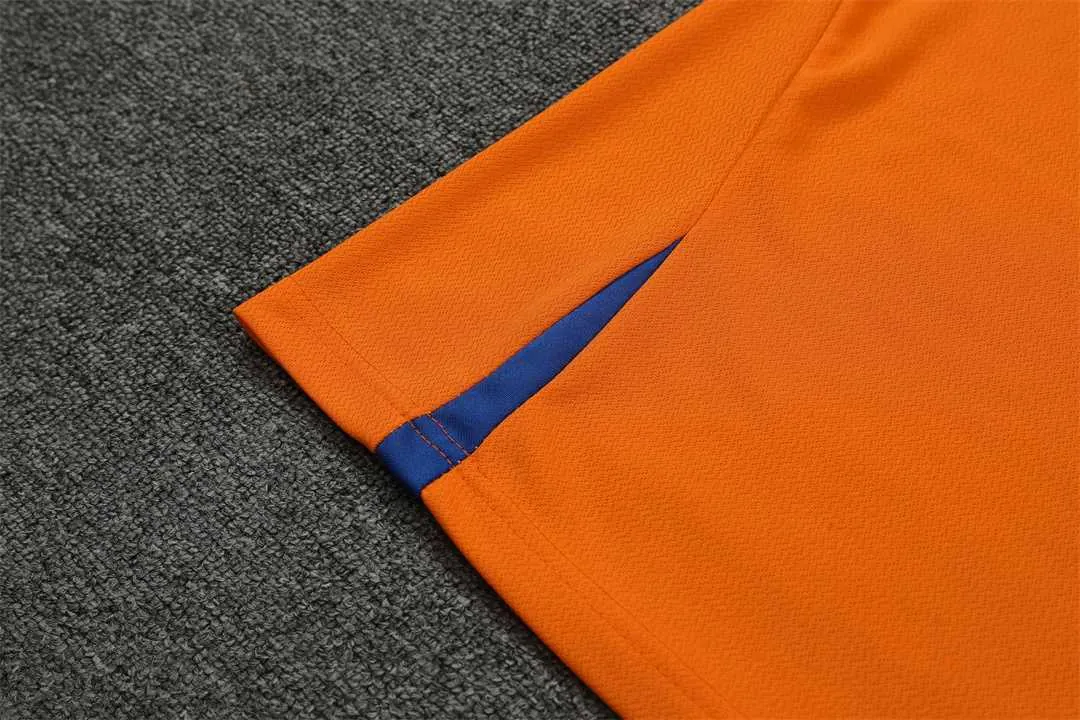22-23 Barcelona training suit short sleeve kit orange 9