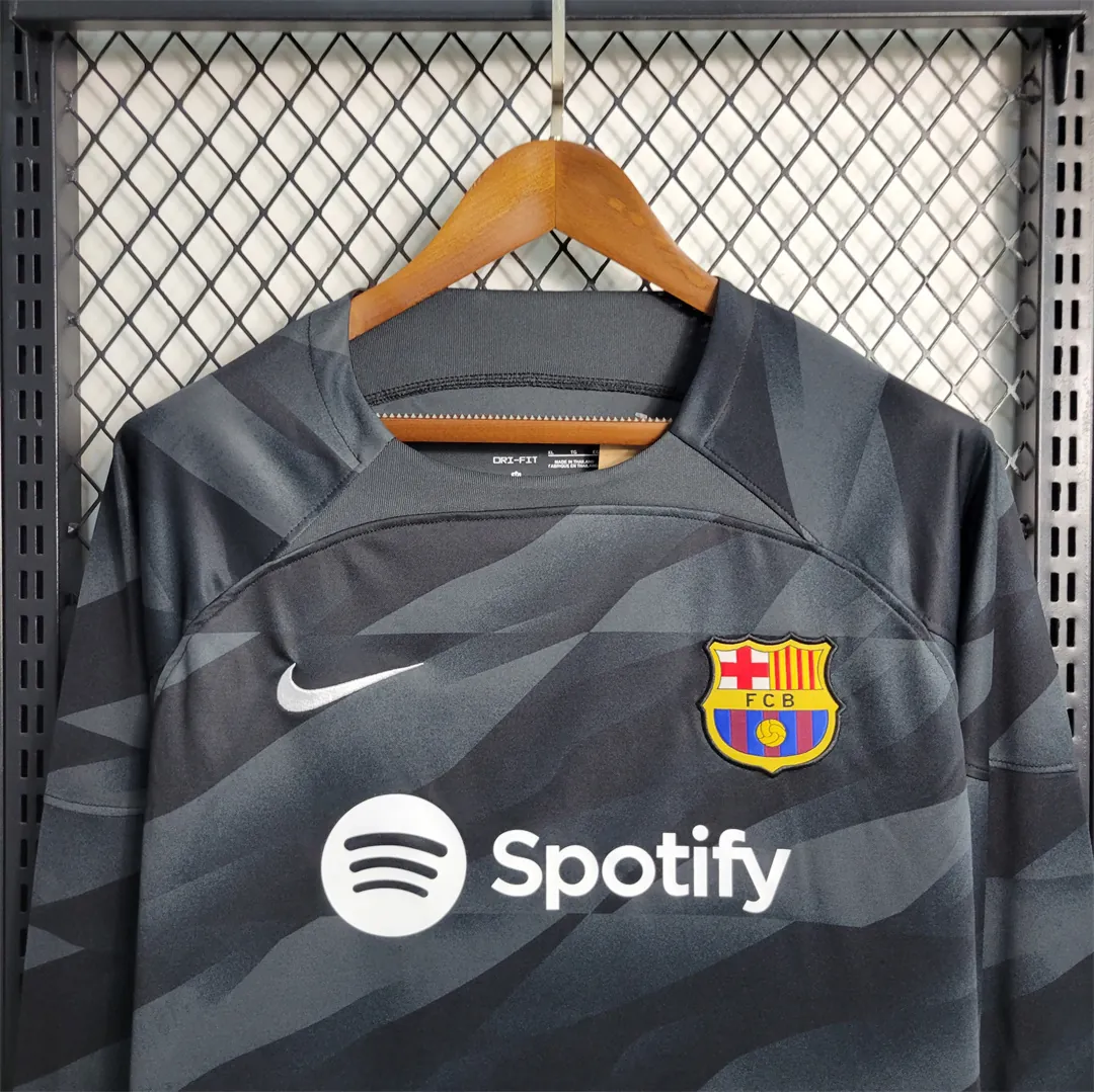 23-24 Barcelona Black Goalkeeper long sleeve 2