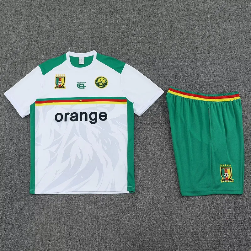 25-26 Cameroon White Training Kits Football Tracksuits 1