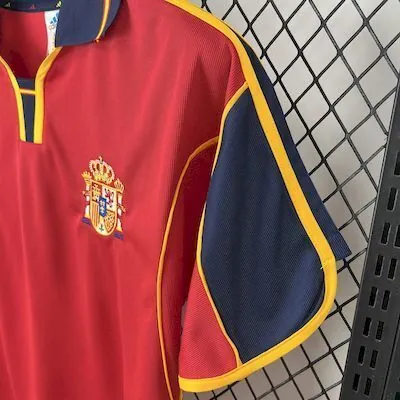 1998 Spain Home Retro Kit Vintage Shirt AAAAJersey Supply Yupoo 7