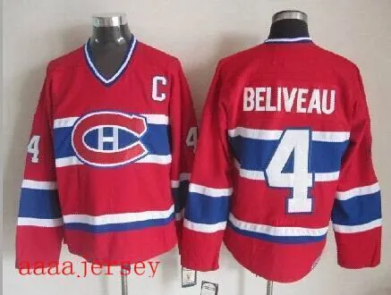 Montreal Canadiens retro ice hockey jersey M-3XL 蒙特利尔加拿大人复古冰球服 5