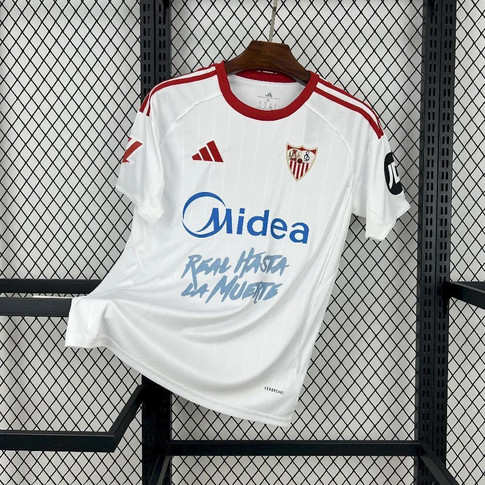25-26 Sevilla FC Home Kit Football Special Edition T-Shirt Sport AAAAJersey Supply Factory Yupo 2