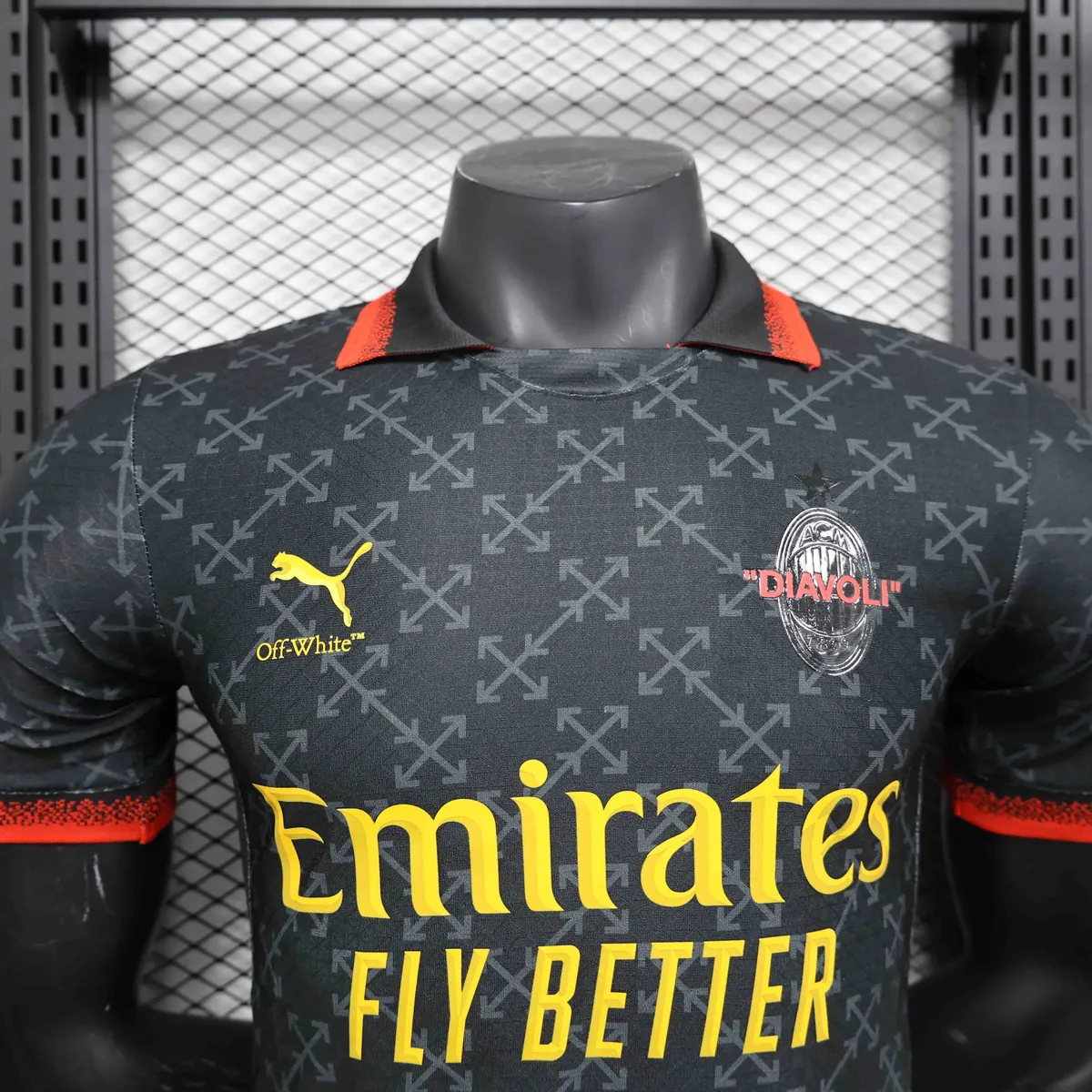 24-25 AC Milan x Offwhite Fourth Kit Player Version Shirt AAAAJersey Supplier Yupoo 2