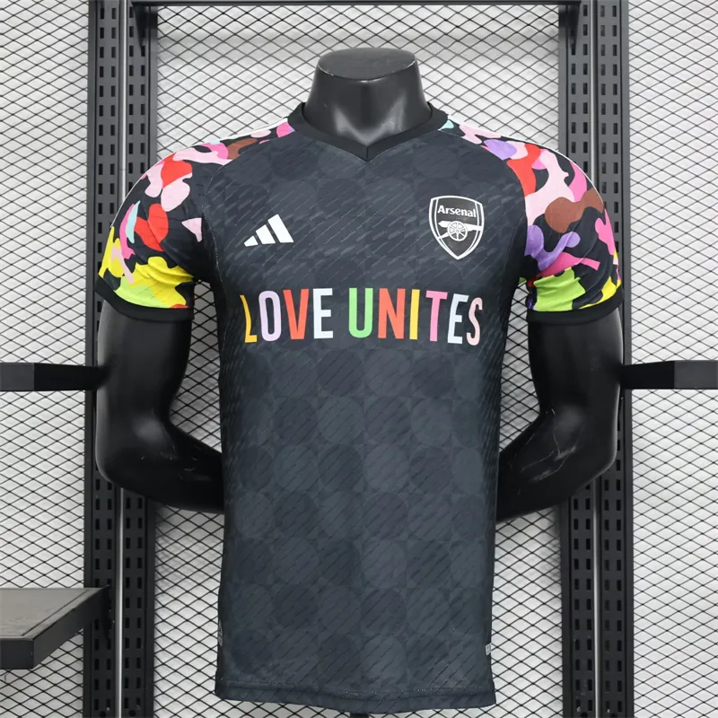 23-24 Arsenal Training kit black player version 6