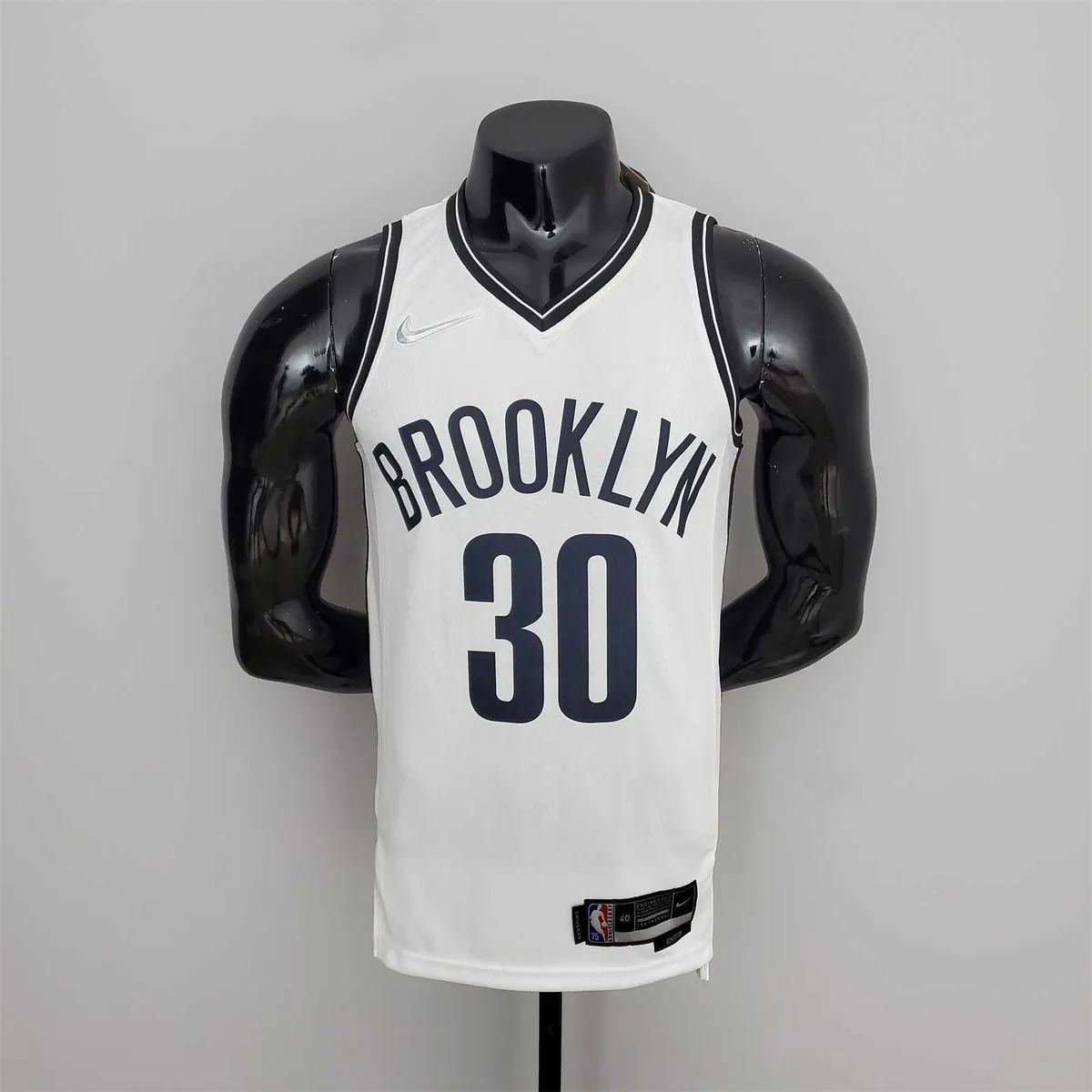 75th Anniversary Curry #30 Nets White NBA Jersey 10