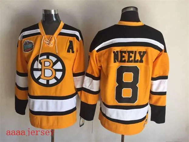 Boston Bruins retro ice hockey jersey M-3XL 波士顿棕熊队复古冰球服 5