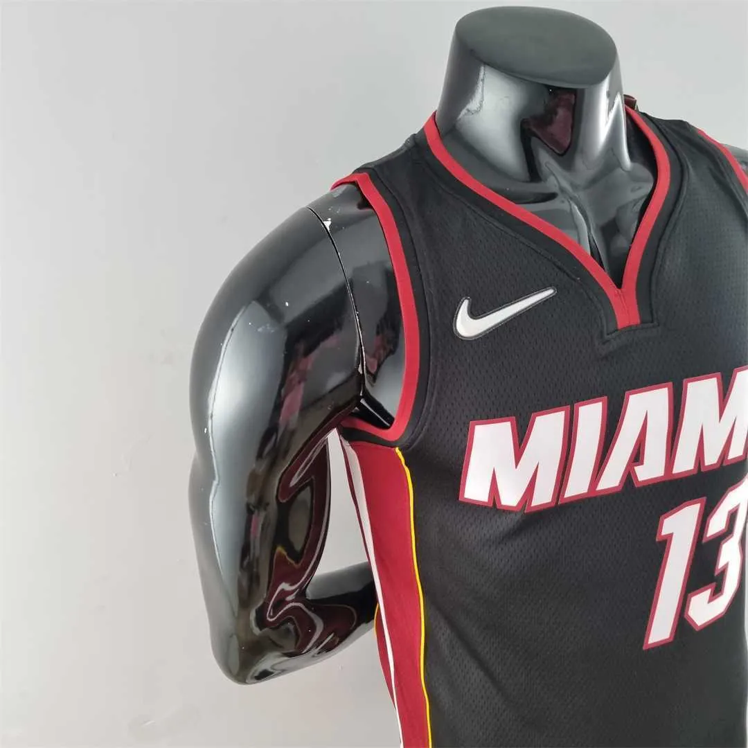 75th Anniversary Miami Heat ADEBAYO#13 black NBA Jersey 1
