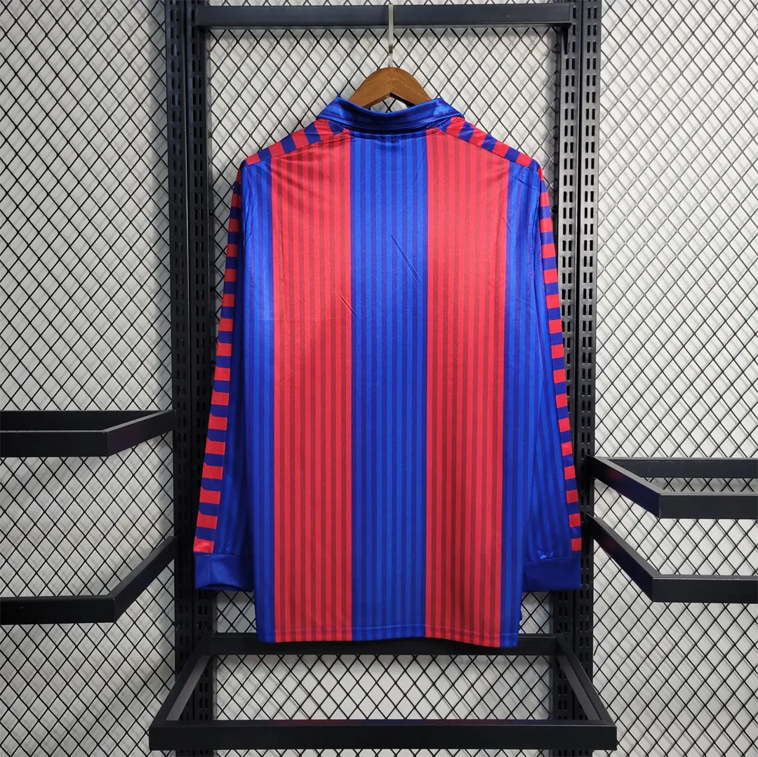 91-92 Barcelona home Long Sleeve 4