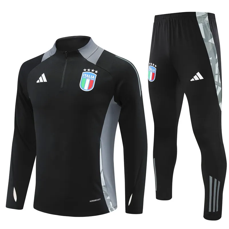 2024 Italy Long Sleeve Training Suit Football Shirts 4