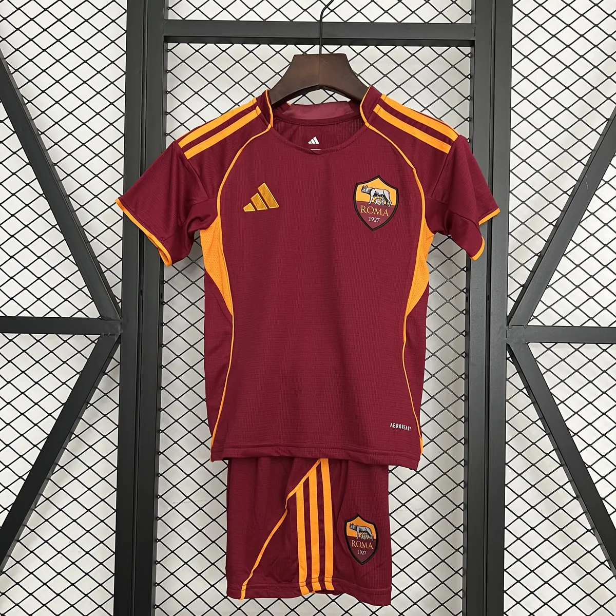 25-26 Roma Home Kids Kit Football Youth Apparels Sport AAAAJersey Supply Yupoo 6