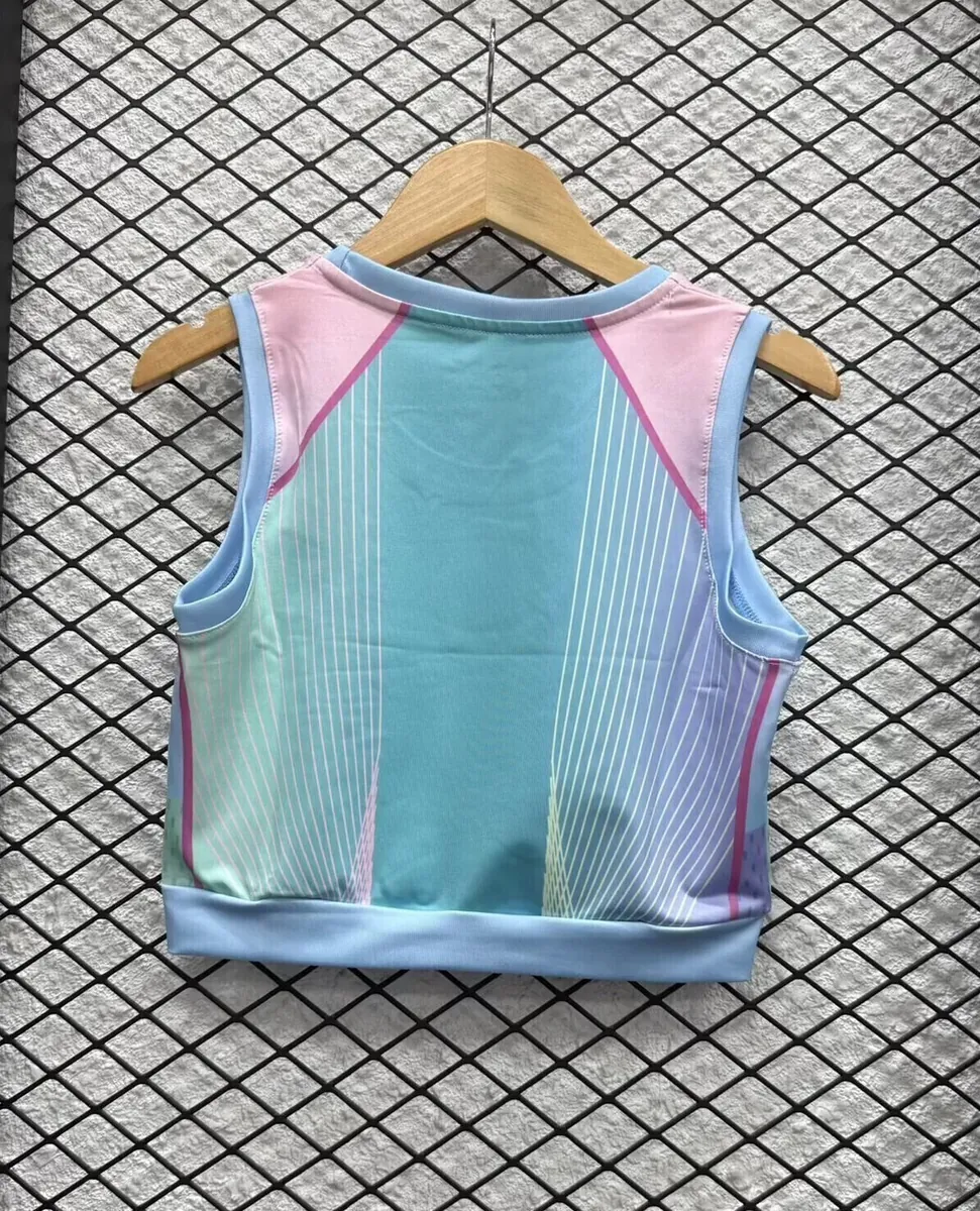 25-26 Barcelona Blue Women Yoga Vest Football Kit AAAAJersey Supply Yupoo 1