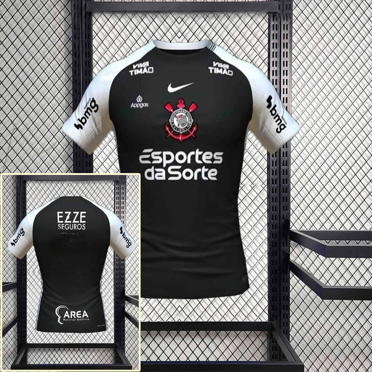 25-26 All sponsor Corinthians Away Kit Soccer AAAAJersey Yupoo S-2XL 1