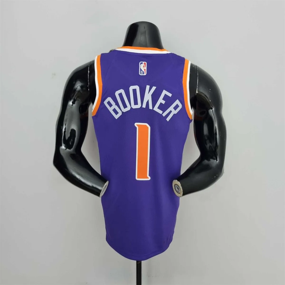 75th Anniversary Booker #1 Phoenix Suns Purple NBA Jersey 4
