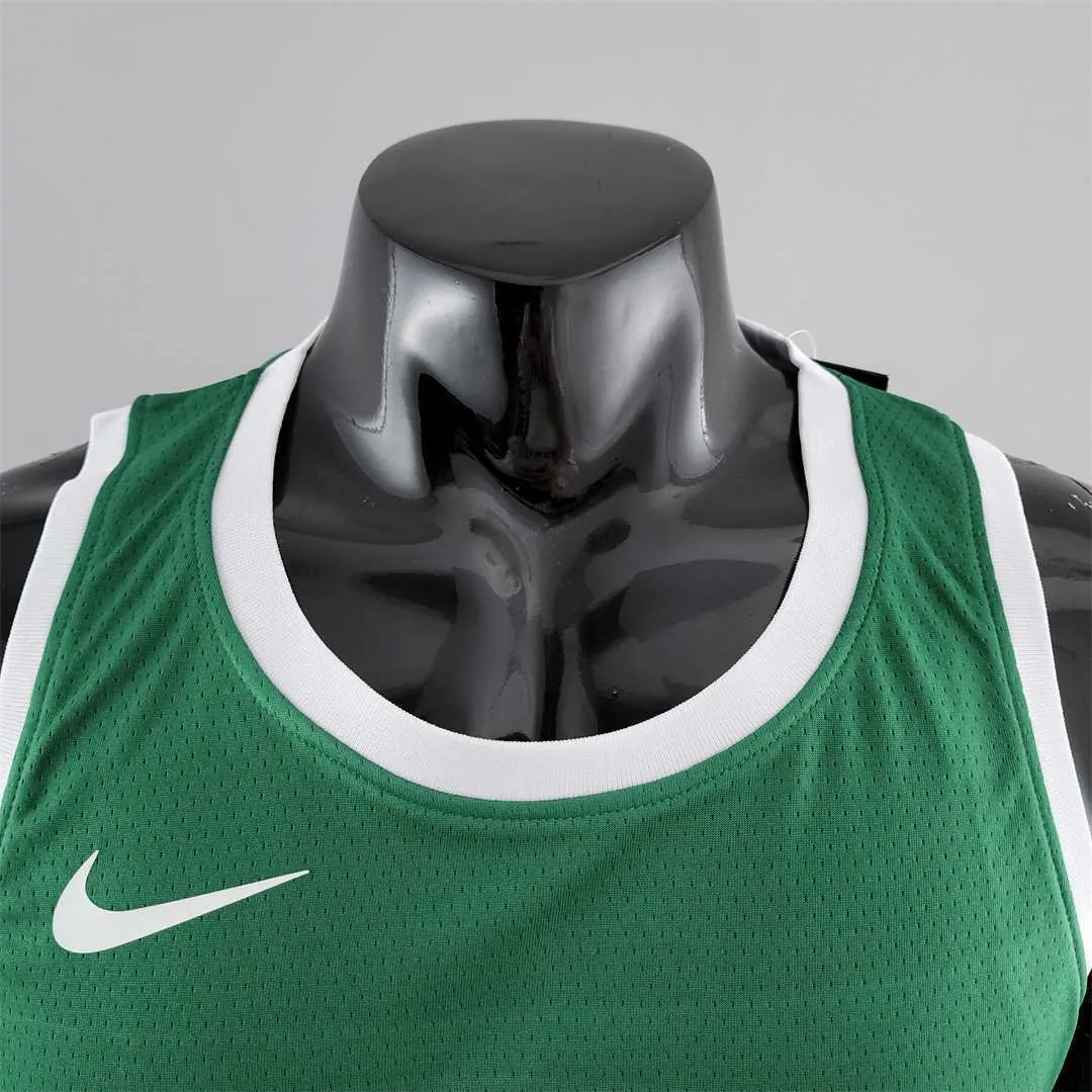 Boston Celtics BROWN#7 Green Gold NBA Jersey 3