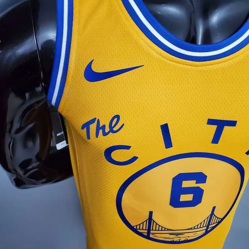 Tram version YOUNG#6 Golden State Warriors yellow 5